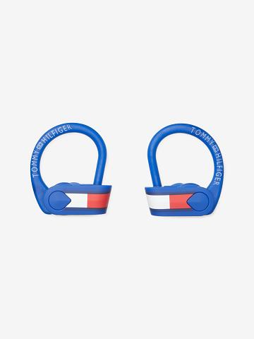 Férfi Tommy Hilfiger Neon Sport Earbuds Technology Kék | HU 1568ILH